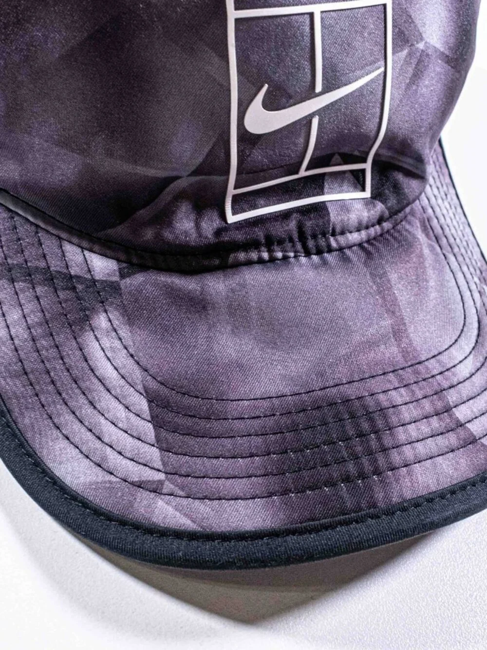 Nike Court AeroBill Tennis Cap 868557-010 Black Dri-FIT Featherlight Hat OSFA